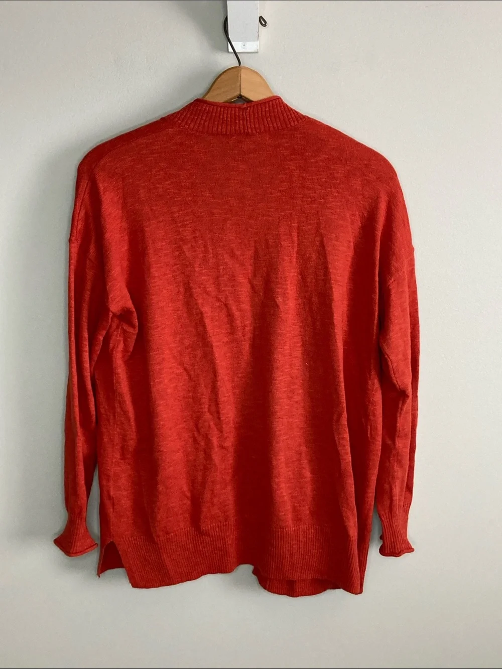 Madewell Bradley Open-Front Burnt Orange Cardigan, Women’s Size Small